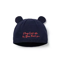 Paddington™ x Janie and Jack Baby Embroidered Bear Ear Beanie
