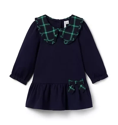 The Tartan Collar Ponte Dress