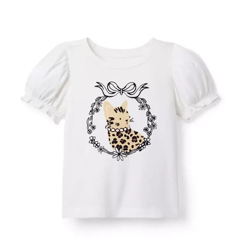Cat Bow Tee