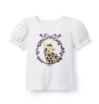 Cat Bow Tee