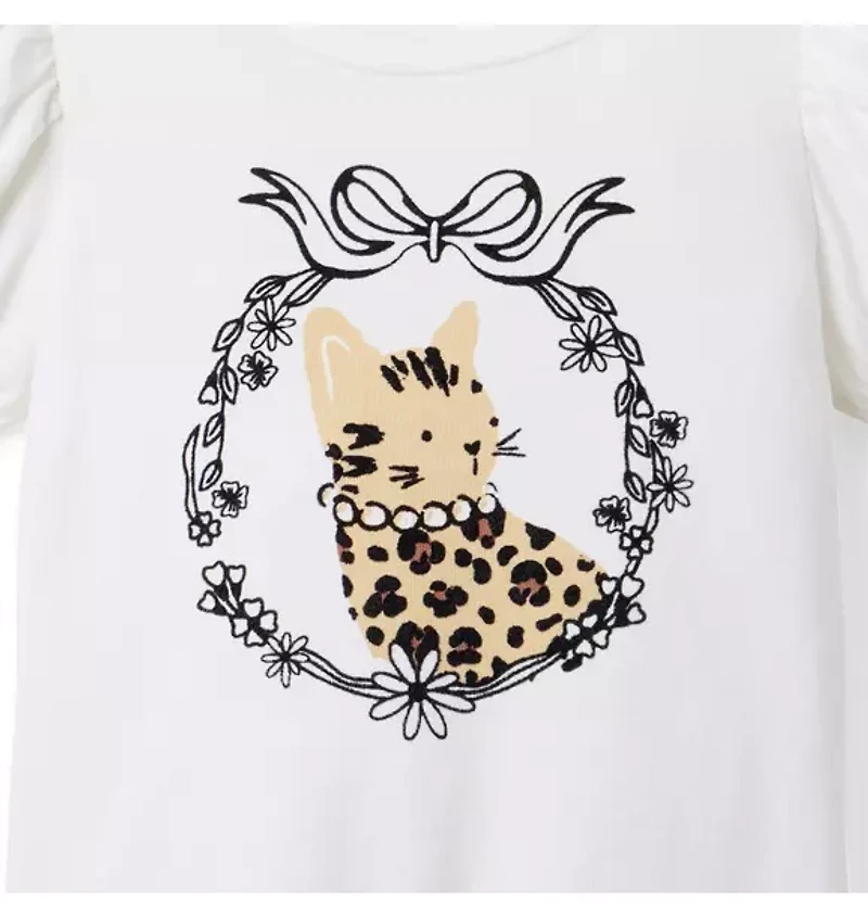 Cat Bow Tee
