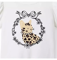 Cat Bow Tee