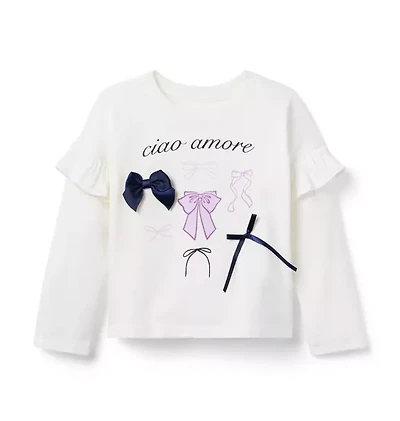 Bow Ruffle Tee