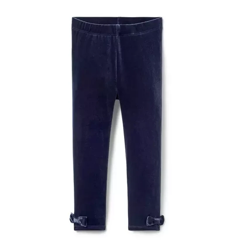 Velvet Bow Legging