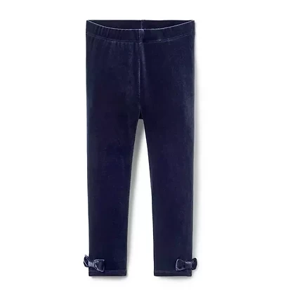 Velvet Bow Legging