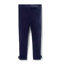 Velvet Bow Legging