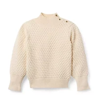 Textured Knit Puff Sleeve Sweater