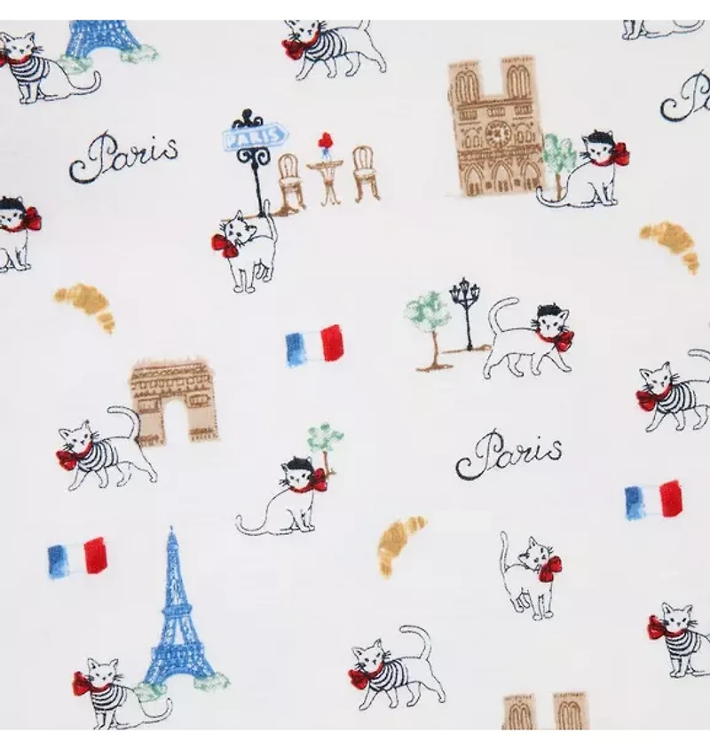 Organic Cotton Paris Cat Pajama