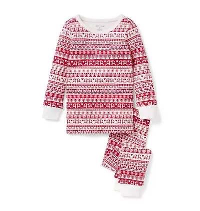 Organic Cotton Holiday Fair Isle Pajama