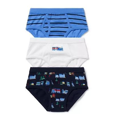 Holiday Train Underwear Set Boys 3-Pack