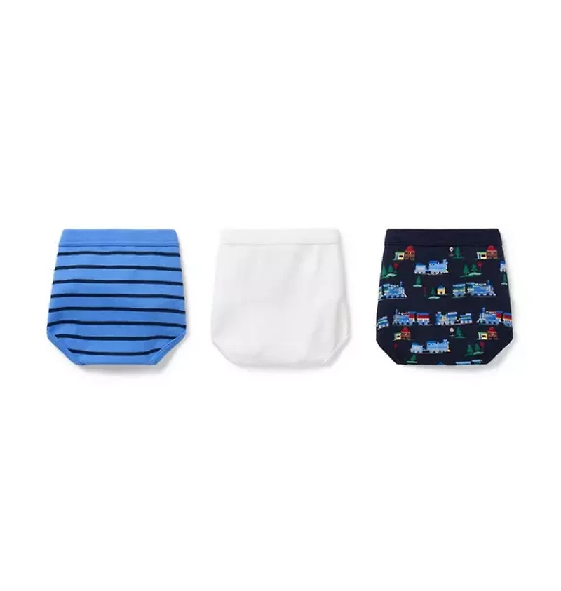 Holiday Train Underwear Set Boys 3-Pack