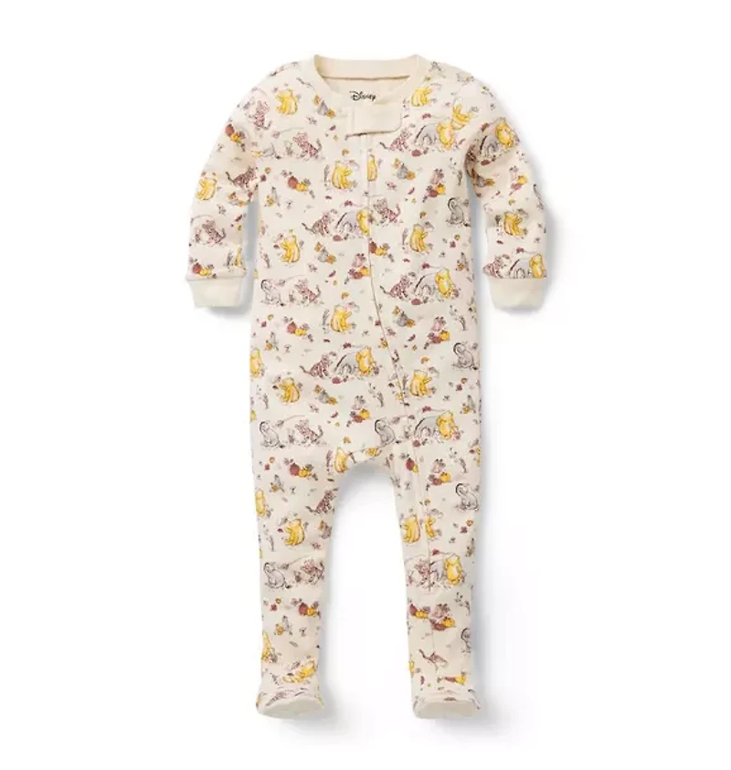 Baby Organic Cotton Disney Winnie The Pooh Footed Pajama