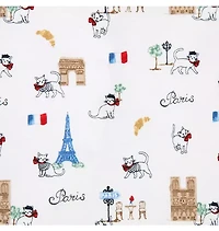 Baby Organic Cotton Paris Cat Footed Pajama