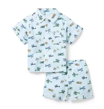 Classic Short Pajama Airplane