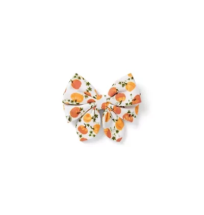 Pumpkin Bow Barrette