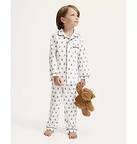 Petite Plume Kids Twill Pajama Set Teddy Tales