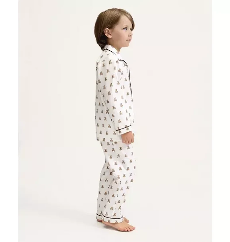 Petite Plume Kids Twill Pajama Set Teddy Tales