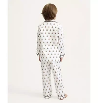 Petite Plume Kids Twill Pajama Set Teddy Tales