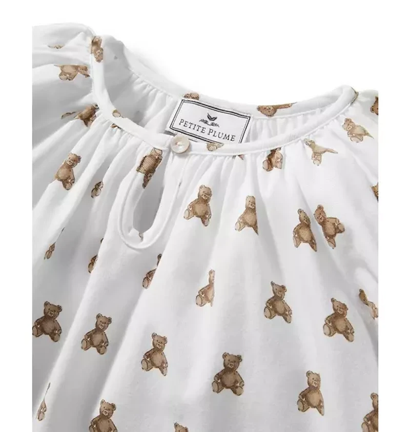 Petite Plume Kids Delphine Nightgown Teddy Tales