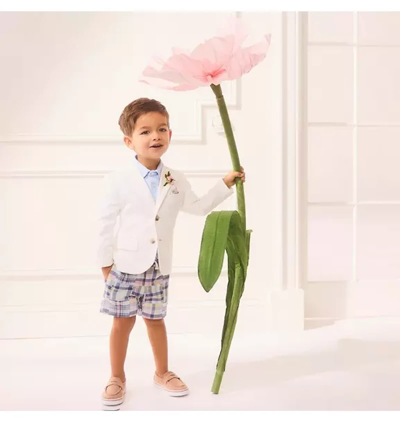 Plaid Patchwork Pull-On Short