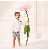 Plaid Patchwork Pull-On Short