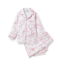 Kid's Twill Pajama Set Pink Timeless Toile