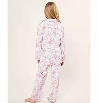 Kid's Twill Pajama Set Pink Timeless Toile