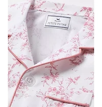 Kid's Twill Pajama Set Pink Timeless Toile