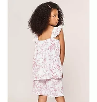 Girl's Twill Clara Short Set Pink Timeless Toile
