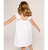 Girl's Twill Clara Nightgown White