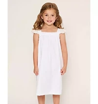 Girl's Twill Clara Nightgown White