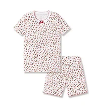 Kid's Pima Snug Fit Short Set Cherry Orchard