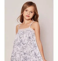 Girl's Twill Lily Nightgown Blue Timeless Toile