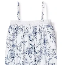 Girl's Twill Lily Nightgown Blue Timeless Toile