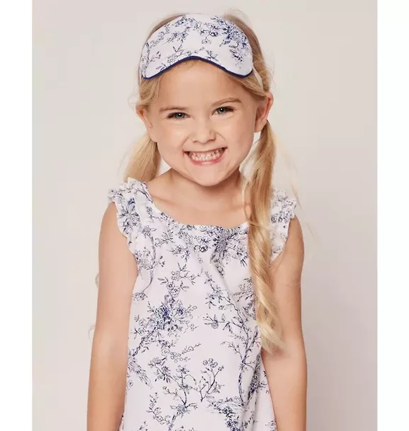 Girl's Twill Amelie Nightgown Blue Timeless Toile