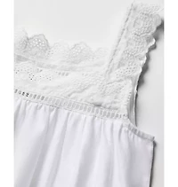 Girl's Twill Esme Nightgown White