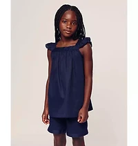 Girl's Twill Clara Short Set Navy