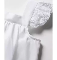 Girl's Twill Clara Short Set White