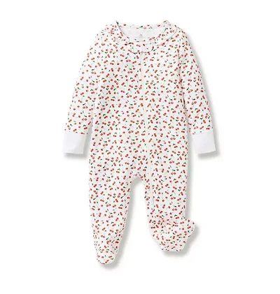 Baby Pima Romper Cherry Orchard