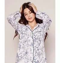 Women's Twill Pajama Set Blue Timeless Toile