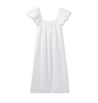 Women's Twill Ava Nightgown White