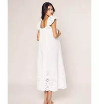 Women's Twill Ava Nightgown White
