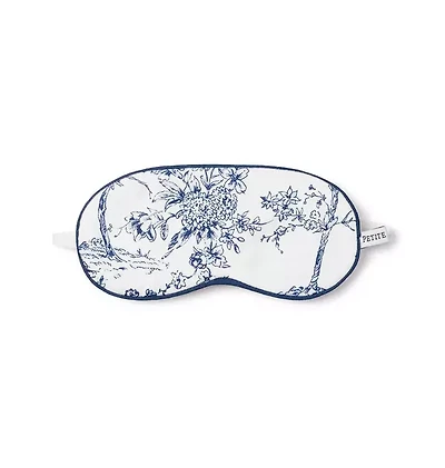 Kid's Twill Sleep Mask in Blue Timeless Toile