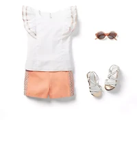 Metallic Trim Strap Sandal
