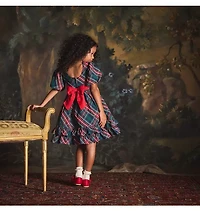 The Bow-Tied Tartan Dress