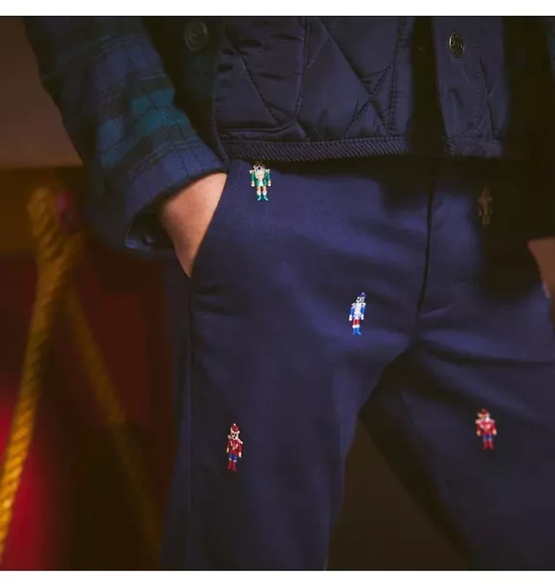 The Embroidered Nutcracker Dog Pant