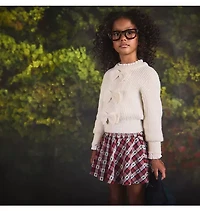 Holiday Tartan Smocked Skirt