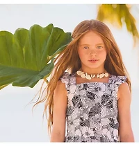 Palm Bloom Peplum Top
