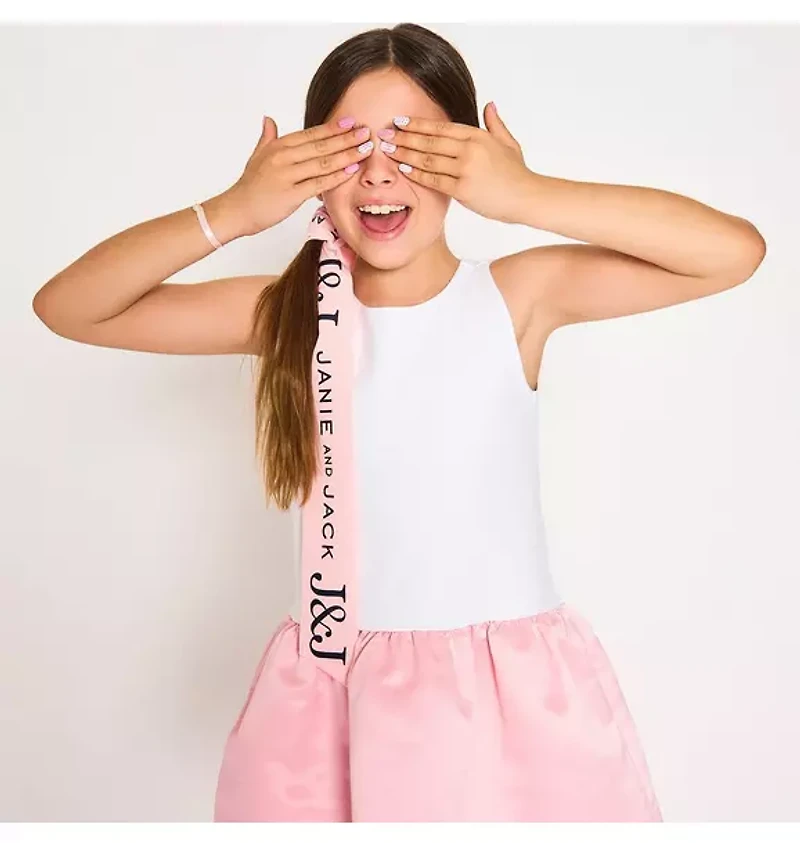 THINK PINK Satin Skirt Dress