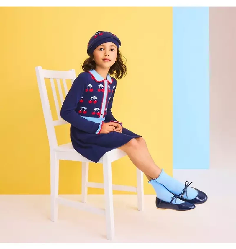 Ruffle Cuff Bow Sock